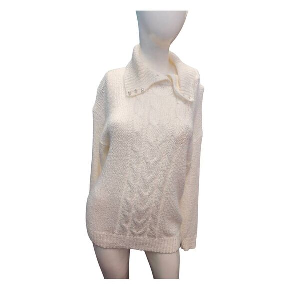 Sterling Harris Sweaters - Sterling Harris Cream Sweater Size Medium Vintage 90's